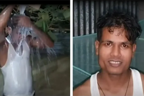 மனைவியை விவாகரத்து செய்ததை 40 லிட்டர் பாலில் குளித்து கொண்டாடிய நபர் : அசாமில் நடந்த வினோத சம்பவம்