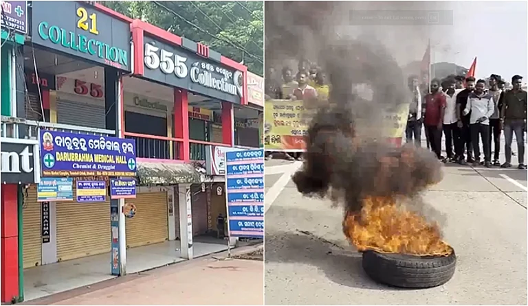 நீதி கேட்டு ஒடிசா பற்றி எரிகிறது: மாணவி உயிரிழப்பால் எதிர்க்கட்சிகள் முழு கடையடைப்பு; போலீசார் தடியடி