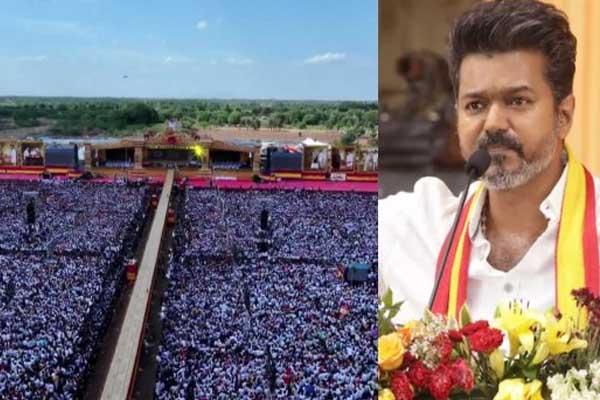 தமிழக வெற்றி கழக மாநாட்டில் சோகம்: மயங்கி விழுந்த இரண்டு இளைஞர்கள் பலி!
