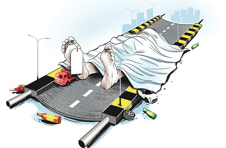 விபத்தில் சிக்கிய ஆம்னி பேருந்து – சென்னை தொழிலதிபர் உயிரிழப்பு; 5 பேர் படுகாயம்!