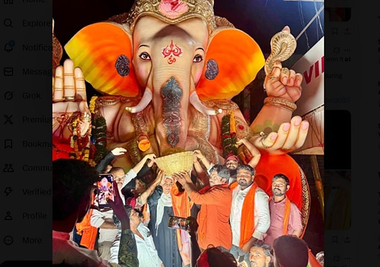 லட்டு ஏலத்தில் சமூக நல்லிணக்கம்  –  ரூ.1.88 லட்சத்திற்கு விநாயகர் லட்டுவை ஏலம் எடுத்த முஸ்லிம் பெண்!