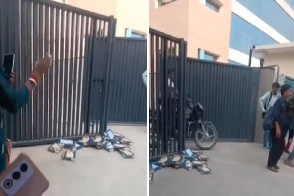 போனஸ் ஏமாற்றம்: பரிசாகக் கொடுத்த சோன்பப்டியை நிறுவன வாசலில் வீசிய தொழிலாளர்கள்!