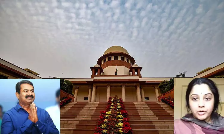 உச்ச நீதிமன்றத்தில் சீமான் மன்னிப்புக் கோரினார்; விஜயலட்சுமி புகார் வழக்கு முடித்து வைப்பு