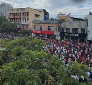 நுகேகொடையில் அரசுக்கு எதிராக எதிர்க்கட்சிகள் இன்று ஆர்ப்பாட்டம்.