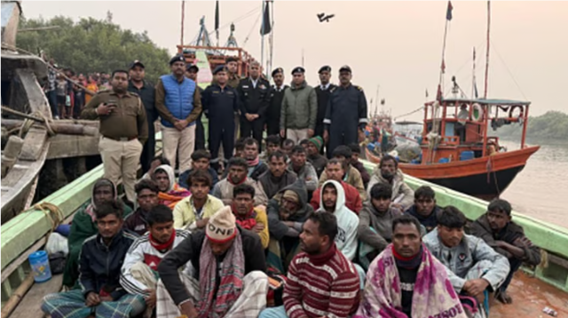 இந்திய கடல் எல்லைக்குள் ஊடுருவல்: 35 வங்கதேச மீனவர்கள் அதிரடி கைது!