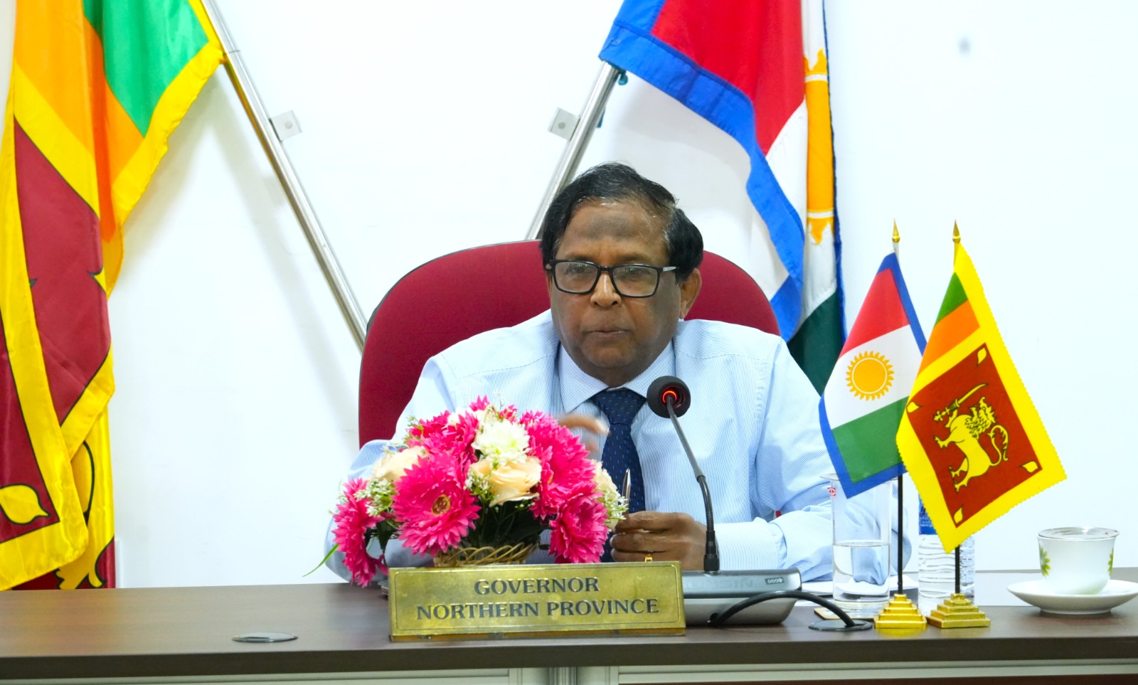 வடக்கில் முதலீட்டுக்கு ஏற்ற சூழலை உருவாக்க வேண்டியது எம் பொறுப்பு  – ஆளுநர் வேதநாயகன் தெரிவிப்பு.