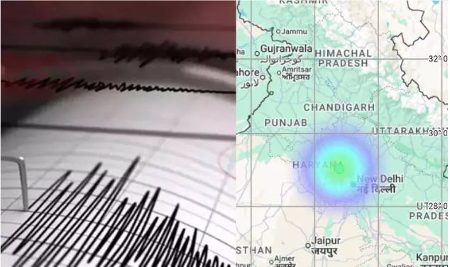 அரியானாவில் நிலநடுக்கம்: ரிக்டர் அளவில் 3.4 ஆக பதிவு
