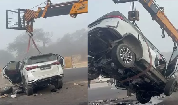 கட்டுப்பாட்டை இழந்து தடுப்புச்சுவரில் மோதிய கார்: 5 நண்பர்களின் பயணம் சோகத்தில் முடிந்தது