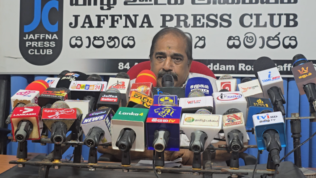 தமிழ் இனப் பரம்பலைச் சிதைக்கும் திட்டத்துக்கு எதிராக நெடுங்கேணியில் இன்று அணிதிரள்வோம்  – சுரேஷ் பிரேமச்சந்திரன் அறைகூவல்.