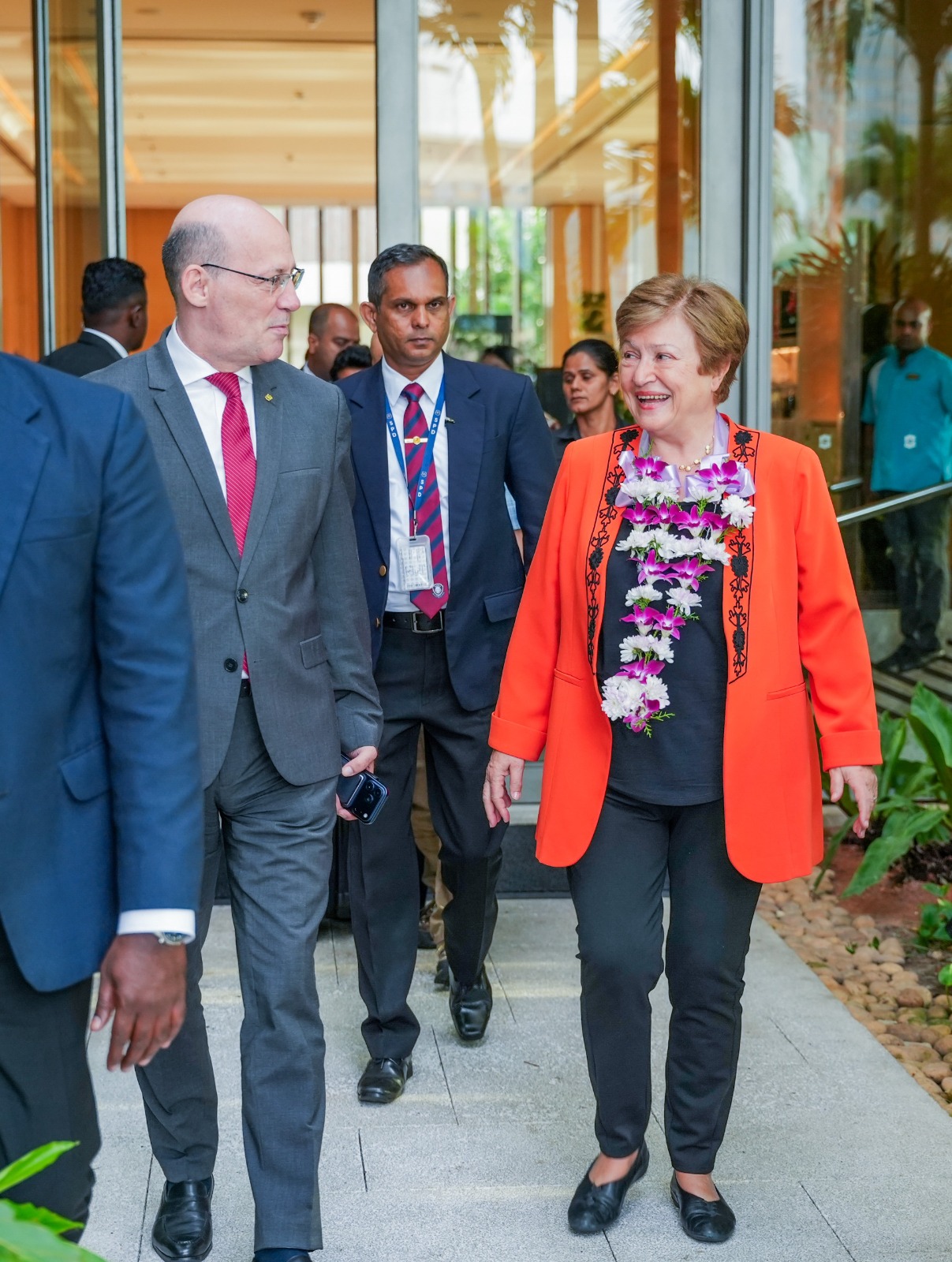 ஐ.எம்.எப். முகாமைத்துவப் பணிப்பாளர் கிறிஸ்டலினா நேற்று இலங்கை வருகை.