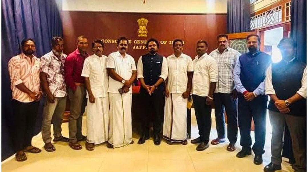 யாழ்ப்ப்பாணத்தில் இந்தியத் துணைத் தூதுவருடன் சிறீதரன் எம்.பி. தலைமையிலான குழுவினர் சந்திப்பு  – மீனவர் பிரச்சினைகள் குறித்து கலந்துரையாடல்.