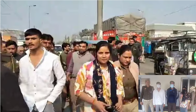 காதலர் தினத்தில் ‘பகீர்’ சம்பவம்: கள்ளக்காதலனுடன் சென்ற மனைவியை நடுரோட்டில் மடக்கிய கணவன் – வைரல் வீடியோ!