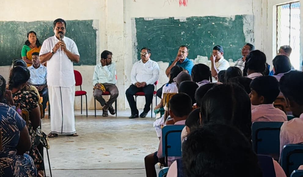 கல்விதான் உங்களை சிறுத்தையாக மாற்றும்  – மாணவர்கள் மத்தியில் சிறீதரன் எம்.பி. உத்வேகப் பேச்சு.