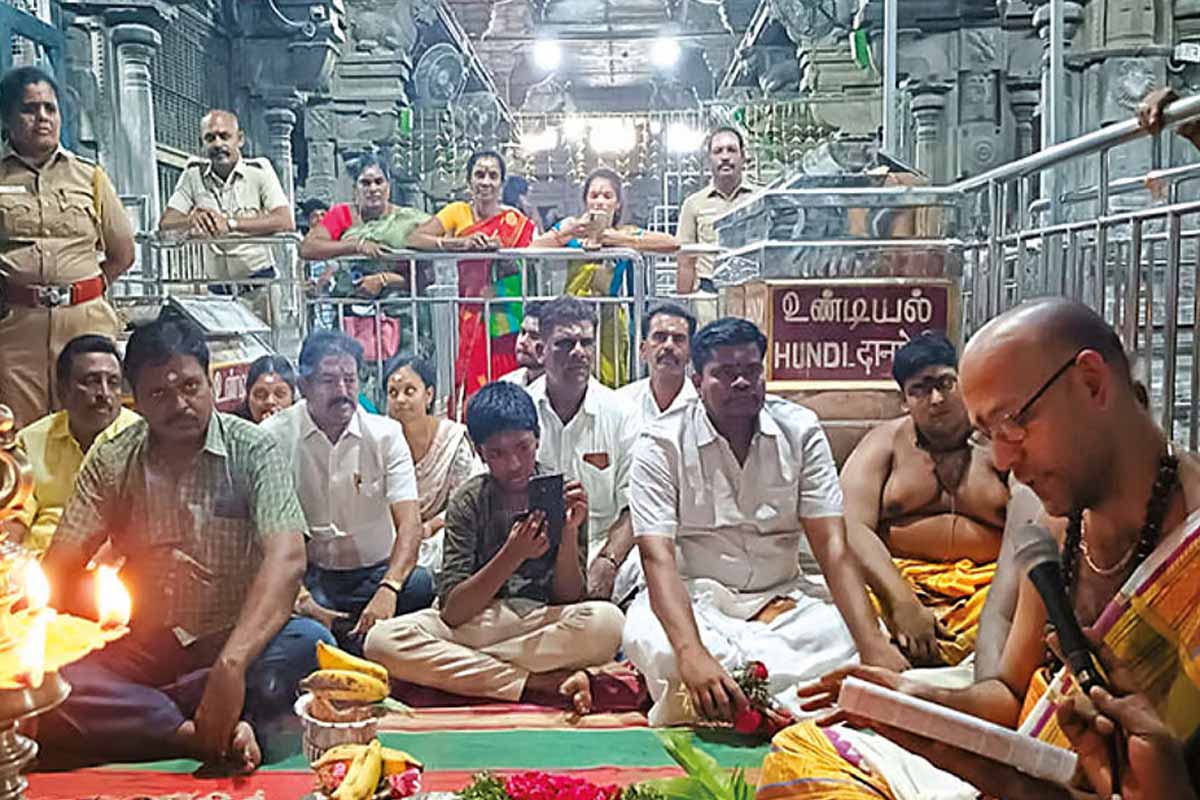 “தமிழகத்தில் கூட்டணி ஆட்சி; மத்தியில் தமிழருக்கு முக்கிய பதவி!” – ராமேஸ்வரம் கோயில் பஞ்சாங்கம் கணிப்பு