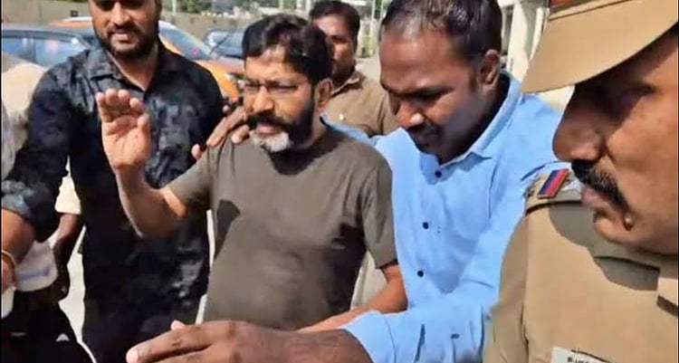 ஆந்திராவில் தலைமறைவாக இருந்த சவுக்கு சங்கர் கைது
