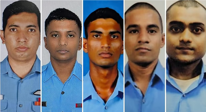 அசாம் விமான விபத்து: உயிரிழந்த 5 விமானப்படை வீரர்களின் விவரம் வெளியீடு!