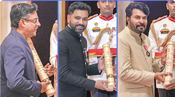 பத்ம விருதுகள் 2026: குடியரசுத் தலைவரிடம் விருது பெற்ற 65 சாதனையாளர்கள்!