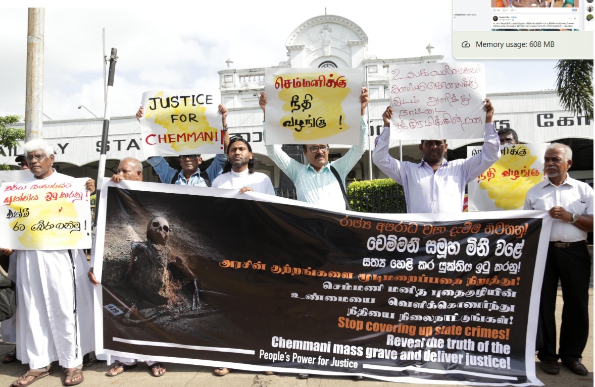“உண்மையை வெளிக்கொணர்ந்து நீதியை நிலைநாட்டுங்கள்!”  – செம்மணி விவகாரத்தை முன்வைத்து கொழும்பிலும் போராட்டம்.