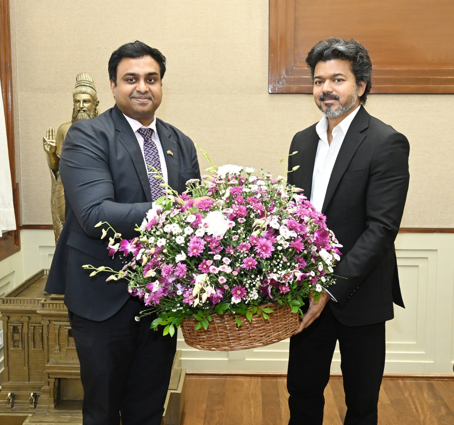 தமிழக முதல்வர் ஜோசப் விஜய்யுடன் இலங்கைத் துணைத் தூதுவர் சந்திப்பு  – இருதரப்பு முக்கிய விவகாரங்கள் குறித்து கலந்துரையாடல்.