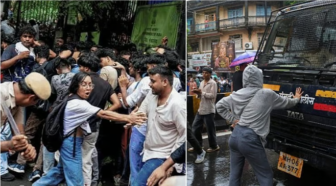 நீட்’ விலக்கு போராட்டம்: கவனத்தை ஈர்த்த இரண்டு மாணவிகளின் செயல்கள்!