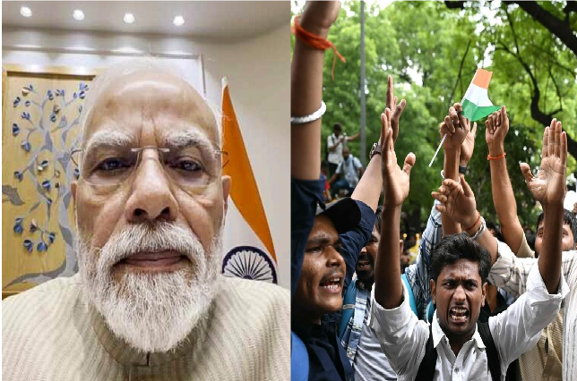 நீட் வினாத்தாள் கசிவு: நாடு முழுவதும் வெடித்தது மாணவர்கள் போராட்டம் – நள்ளிரவில் பிரதமர் மோடி வெளியிட்ட வீடியோ!